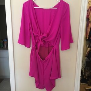 Fuchsia Romper (Size M)